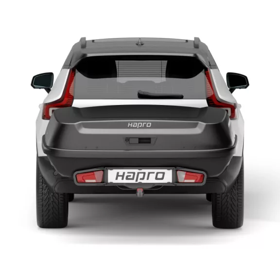 Hapro Boxer Hexagon L vonóhorogra szerelhető szállítóbox - 420 l, fekete