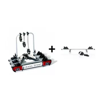   Atera Strada Sport 3 Black kerékpártartó, kerékpárszállító vonóhorogra adapterrel - 3+1db kerékpár