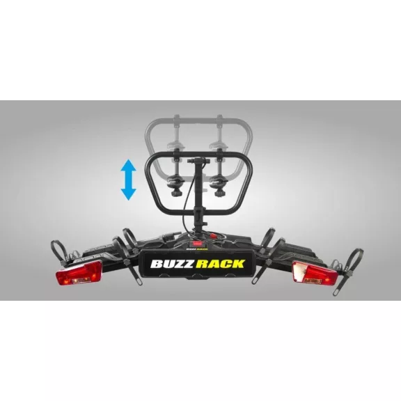 BuzzRack Scorpion Pro 2 kerékpártartó, kerékpárszállító vonóhorgra - 2+1db kerékpár